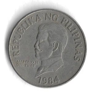 1984 Philippines 50 Sentimo World Coin - KM# 242 - Picture 1 of 2