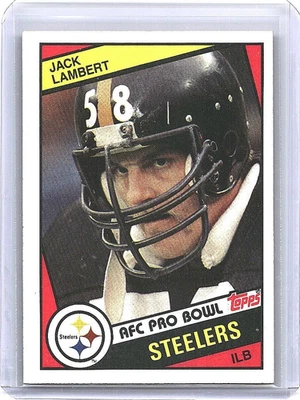 JACK LAMBERT 1984 Topps Football #167 Steelers FAST SHIP - Image 1 of 2