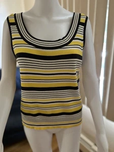 Dana B & Karen Vintage Rippstrick Rayon Mischung Camisole Tank Gr. M 100% Baumwolle - Bild 1 von 5