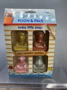 Vintage 1992 Johnson's Pooh & Pals Sudsy Little Soaps 4 Pack - Picture 1 of 3