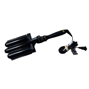 Amika HMS0041 High Tide Deep Waver Black Curling Iron Loose Waves Tested Works - Picture 1 of 5