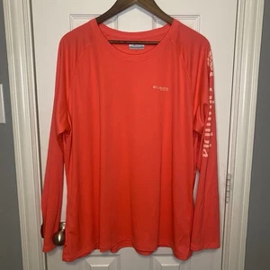 Camisa Columbia PFG Terminal Tackle Manga Larga Exterior Rosa Neón Para Mujer 2XL - Imagen 1 de 3