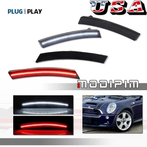 LED SIDE MARKER LIGHTS FRONT WHITE & REAR RED For MINI COOPER R50 R52 R53 02-08 - Picture 1 of 14