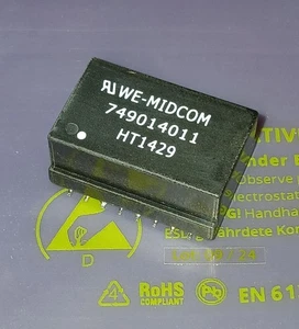 5xWÜRTH ELEKTRONIK 749014011- WE-LAN Discrete LAN Transformers- 10/100 Base-T - Bild 1 von 2