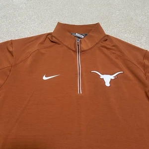 Pullover University of Texas Longhorns 1/4 cremallera para hombre 2XL XXL Nike - Imagen 1 de 10