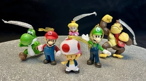 Super Mario Set Christmas Tree Hanging Decorations Bauble Movie TV Retro Game - Picture 1 of 9