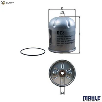 OIL FILTER OZ 3D FOR RENAULT TRUCKS DCI 6-A 6.2L MIDR 06.23.56 A/3 11.1L 6cyl - Image 1 of 4