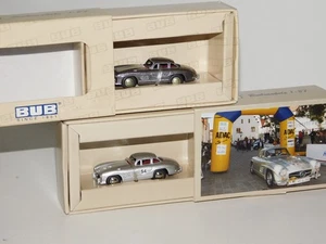LOT of 2 : MERCEDES BENZ #54 PFAFFENWINKEL CLASSIC & 300SL GREY MET. BUB 1/87 - Picture 1 of 3