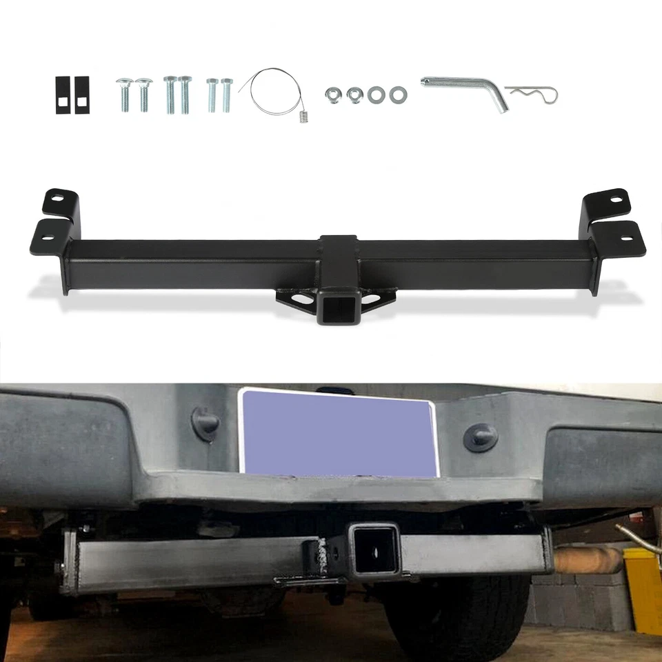 Fit For 1997-2006 Jeep Wrangler TJ 2" Class 3 Steel Trailer Hitch Receiver Black Foto 1 de 4