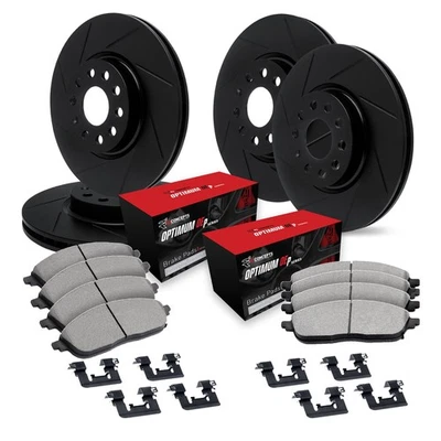 For Land Rover LR2 08-12 R1 Concepts Slotted Front & Rear Brake Kit w 5000 Pads Foto 1 de 2