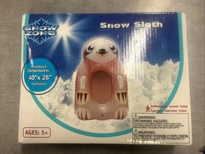 Aufblasbarer Schneefaultierschlauch 40x28 Zoll UNGEÖFFNET Schlitten Neu Snow Tube mit Griffen - Bild 1 von 2