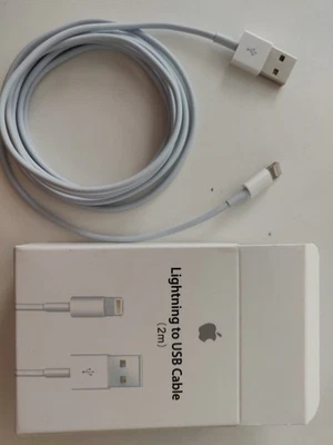 Apple Cavo Alimentatore USB lighting - 2m, Bianco - Immagine 1 di 2