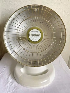 Presto Heat Dish Parabolic Electric Heater With Footlight Portable 1000 W TESTED - Picture 1 of 10