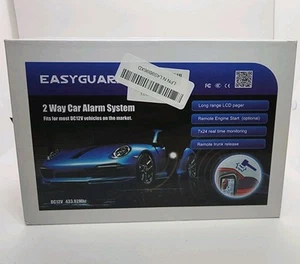 Easyguard 2 Way Car Alarm System Keyless Entry Remote Engine Start - Afbeelding 1 van 7