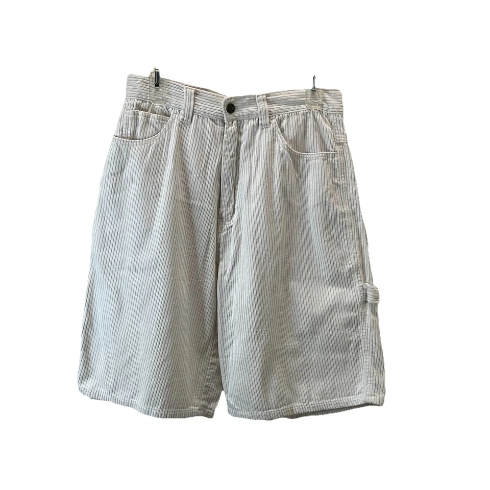 Pantalones Cortos Carpintero Corudory Acanalados Blancos Renegade De Colección Para Hombre Talla 32 Foto 1 de 4