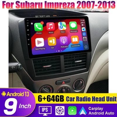 Wireless Carplay & Android Auto Car Radio Head Unit For Subaru Impreza 2007-2013 - Изображение 1 из 4