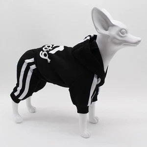 4 Leg Pet Dog Clothes Cat Puppy Coat Sports Hoodies Warm Sweater Jacket Clothing - Picture 1 of 20