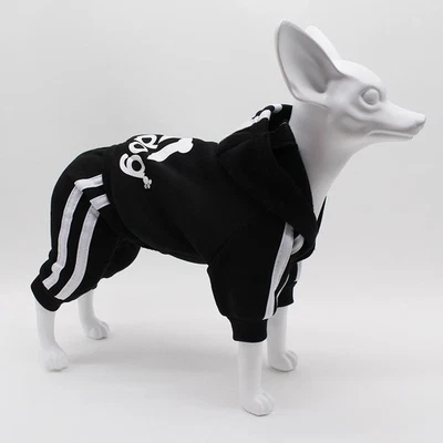 4 Leg Pet Dog Clothes Cat Puppy Coat Sports Hoodies Warm Sweater Jacket Clothing - Image 1 of 4