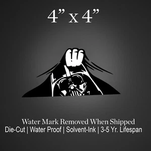 Calcomanía de vinilo impermeable Star Wars Darth Vader Peeker Luke Skywalker - Imagen 1 de 2