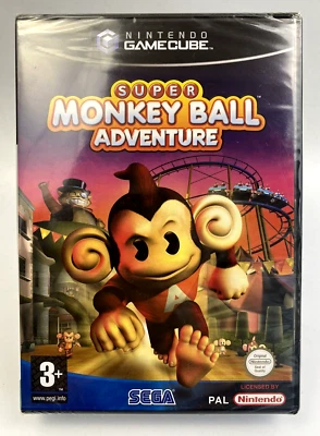Gamecube Super Monkey Ball Adventure, UK Pal, Brand New Factory Sealed *Flawed* - Image 1 of 4