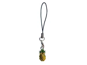 Ananas Pendentif pour Téléphone Portable Miniblings Déco Fruit Émaillé Manger 2D - Photo 1 sur 5