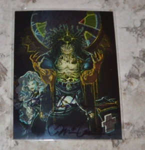EVIL ERNIE SIGNED Brian Pulido & STEVEN HUGHES Autograph Chrome Evil Ernie Set - Picture 1 of 2