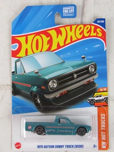 Hot Wheels 2025 1975 Datsun Sunny Truck (B120) HW Hot Trucks 6/10 verde - Imagen 1 de 5
