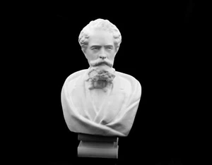 Charles Dickens Bust| English Novelist Sculpture | Size Option | - Picture 1 of 5