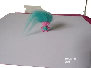 Hasbro Dreamworks Trolls Pink Body with Blue Hair and Blue Dress with Moon On It - Picture 1 of 1