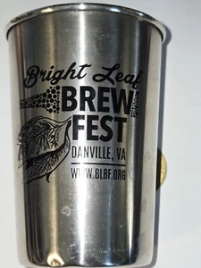 Bright Leaf Brew Fest Danville VA Metal Cup - Picture 1 of 3