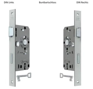 BKS Zimmertürschloss, Einsteckschloss, BB 55/72/8 DL/DR,Stulp: 24 x 235mm eckig - Bild 1 von 5