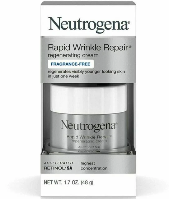 Crema regeneradora sin fragancia Neutrogena Rapid Wrinkle Repair 1,7 oz. Foto 1 de 1
