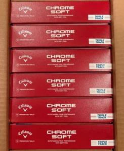 (6) Dozen Callaway Chrome Soft Triple Track Golf Balls NO Logos New in Box - Picture 1 of 6