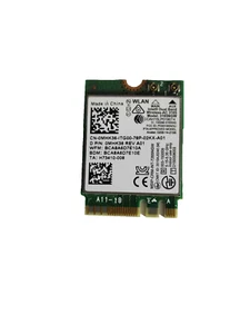 Dell Inspiron 13 5368 Intel Dual Band WiFi Wireless Bluetooth Card 3165NGW MHK36 - Zdjęcie 1 z 2