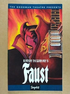Randy Newman's FAUST 1996 Stagebill Goodman Theatre Chicago playbill program - Picture 1 of 3