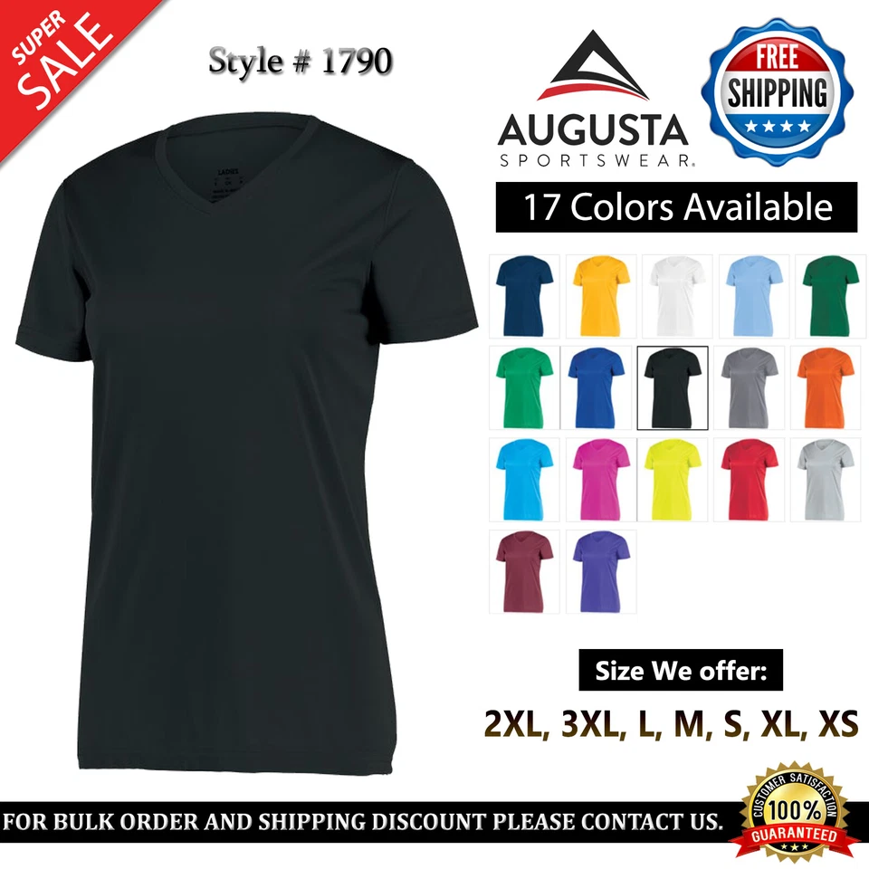 Augusta Sportswear 1790 Mujer Cuello en V Nexgen Camiseta Absorbe la Humedad Camiseta Foto 1 de 2