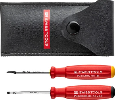 PB SWISS TOOLS 8535 Optiker Feinschraubendreher 2-tlg. PH + SLOT im Etui - NEU - Bild 1 von 3
