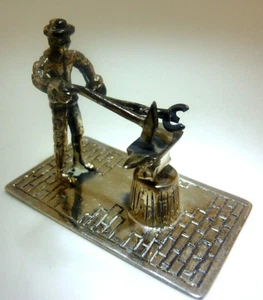 Antique Dutch 835 Silver BLACKSMITH Hallmarked miniature - Picture 1 of 4