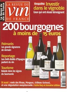 VIN DE FRANCE N°488 INVESTIR DANS LE VIGNOBLE / CHEFS ETOILES D'ESPAGNE / SAUMUR - Picture 1 of 1