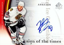 2005-06 Sp Authentic Sign of the Times #TA Tyler Arnason