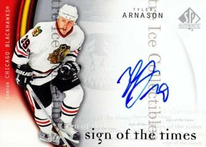 2005-06 Sp Authentic Sign of the Times #TA Tyler Arnason - Picture 1 of 1