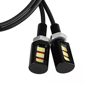(White Light) Motorbike LED Number Plate Light 12V Motorcycle License - Picture 1 of 12