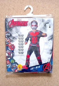 ANT-MAN - MARVEL AVENGERS OFFICIAL 9-10 YEAR OLD COSTUME - Jumpsuit & Mask - Picture 1 of 2