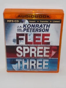 MP3 Audio Three Audiobook set by Konrath Peterson  Flee  Spree  Three - Picture 1 of 3