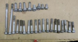 LOT USED METIC 6MM FLANGE BOLTS HONDA YAMAHA KAWASAKI SUZUKI - Picture 1 of 1