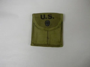 ORIGINAL US GI WWII M1 CARBINE KHAKI STOCK POUCH "CHARLOTTE TENT & AWNING" 1943 - Picture 1 of 3