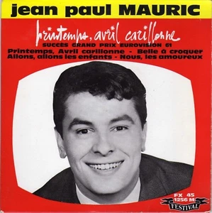 JEAN-PAUL MAURIC PRINTEMPS, AVRIL CARILLONNE FRENCH ORIG EP ALAN GATE - Picture 1 of 1