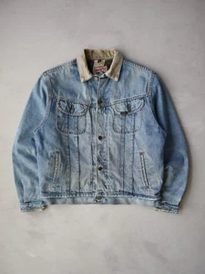Chaqueta Vaquera Lee Storm Rider Años 80 De Colección Talla M Manta Forrada Envejecida - Imagen 1 de 11