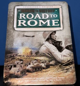 March To Victory Road to Rome (DVD) Collectors Ed. Boxed Set 5 DVD Set In Tin A3 - Imagen 1 de 4