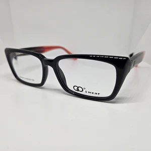 GIANNI PO WOMEN'S EYEGLASSES GP6072 52-16-140 BLACK/PINK Frames Demo Lens NEW - Picture 1 of 12